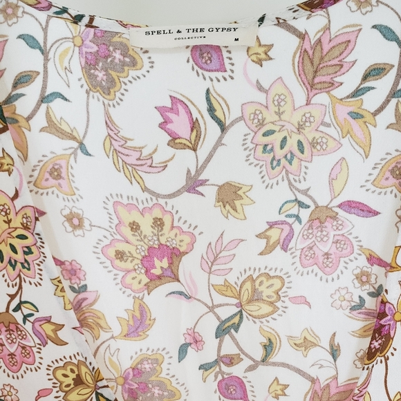 Spell Portobello Road Babydoll Midi Dress - M - Picture 6 of 7